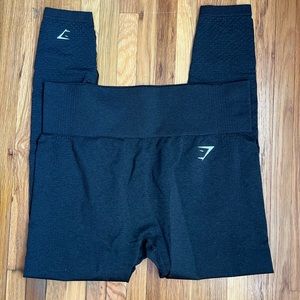 Gymshark Vital Seamless Leggings - Black Marl - XL